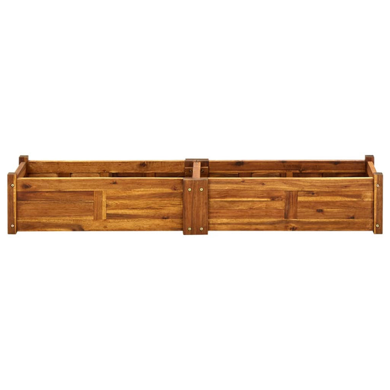 Acacia Wood Garden Raised Bed 59 x 11.8 x 9.8 Inches