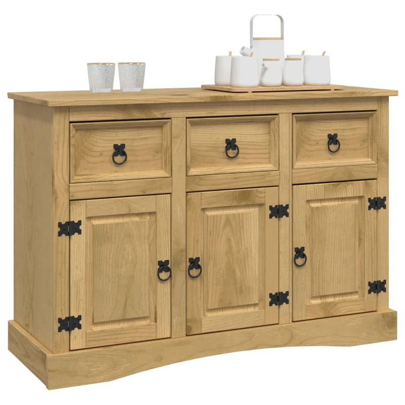 Sideboard in Solid Mexican Pinewood Corona Range 52x16.9x30.7