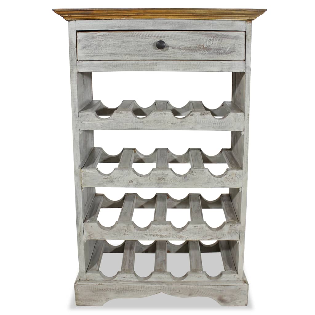 21.7x9.1x33.5 Solid Wood Wine Rack Mahogany