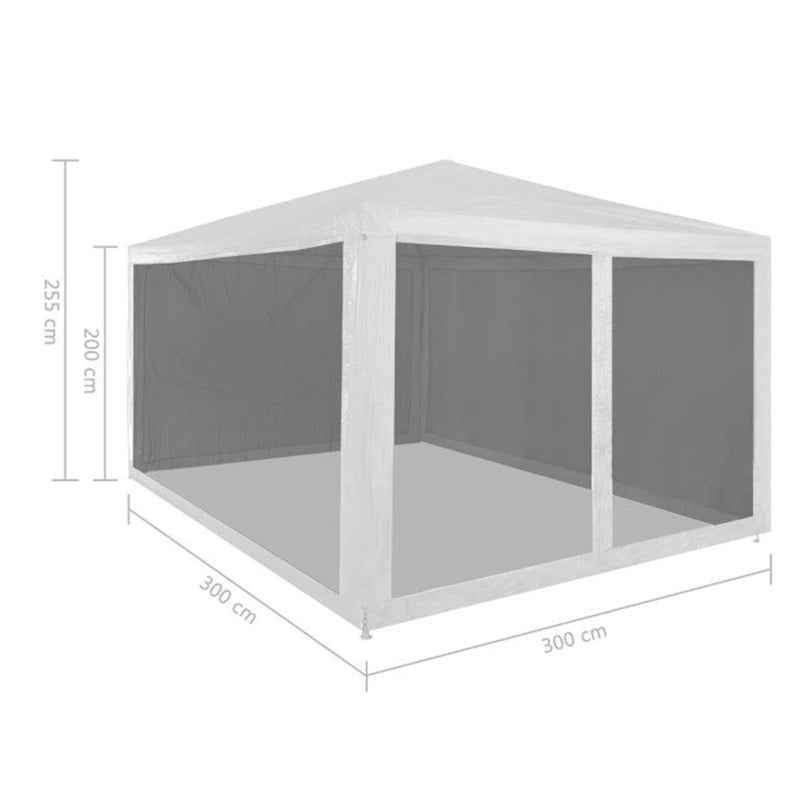 Versatile Party Tent 9.8 x 9.8 Feet with 4 Mesh Sidewalls