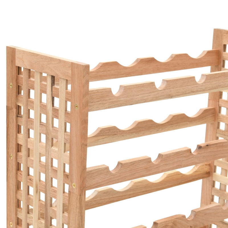 Wine Rack for 25 Bottles Solid Walnut Wood 24.8x9.8x28.7