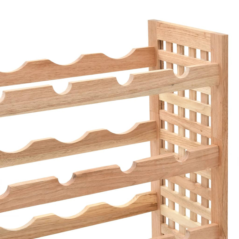 Wine Rack for 25 Bottles Solid Walnut Wood 24.8x9.8x28.7