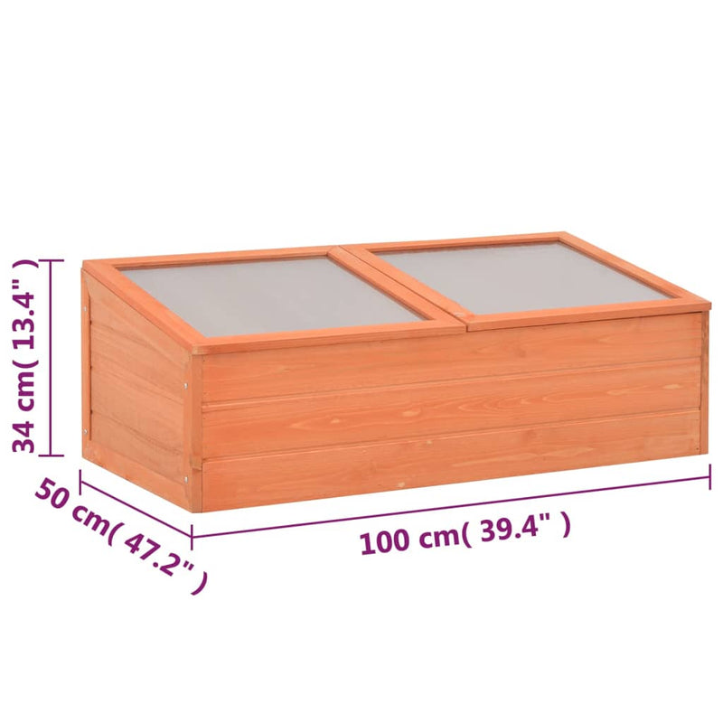 39.4x19.7x13.4 Wooden Greenhouse Sturdy Design