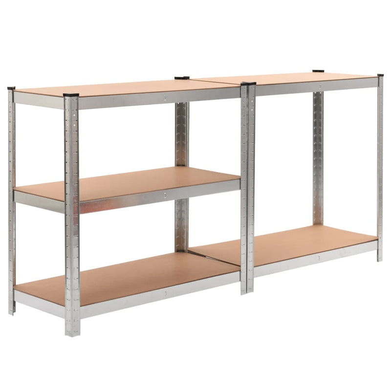 Durable Storage Shelves Set of 2 35.4x15.7x70.9 MDF Construction