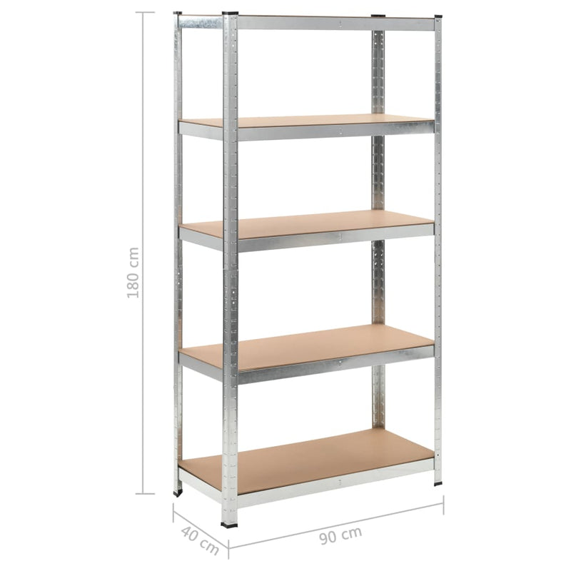 Durable Storage Shelves Set of 2 35.4x15.7x70.9 MDF Construction