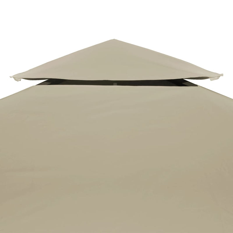 Beige Gazebo Canopy Replacement Cover 1 oz/ft² 9.8x9.8 ft Weather-Resistant