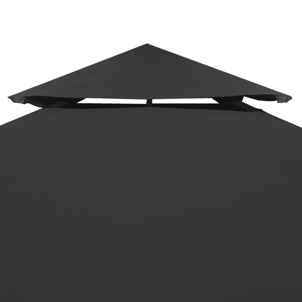 Gazebo Cover Canopy Replacement 1 oz/ft² Dark Gray 9.8x9.8 ft Durable Outdoor Shelter