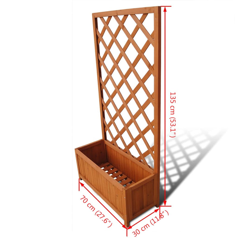 Trellis Planter 2' 4 x 11.8 x 4' 5 Ideal for Climbing Plants and Outdoor Spaces