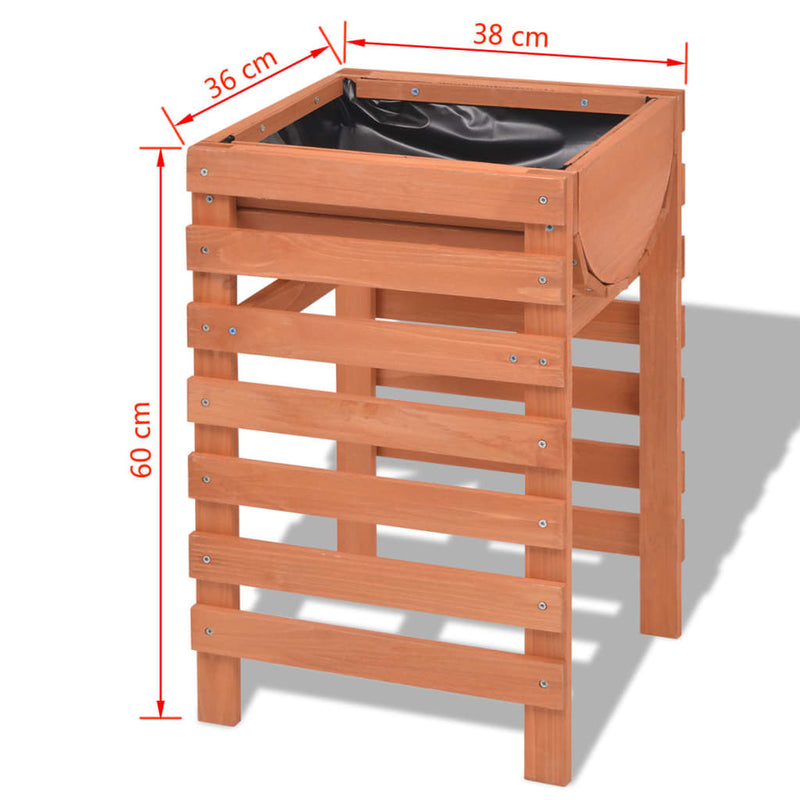 Wood Planter 14.9 x 14.1 x 23.6 Inches for Indoor and Outdoor Use