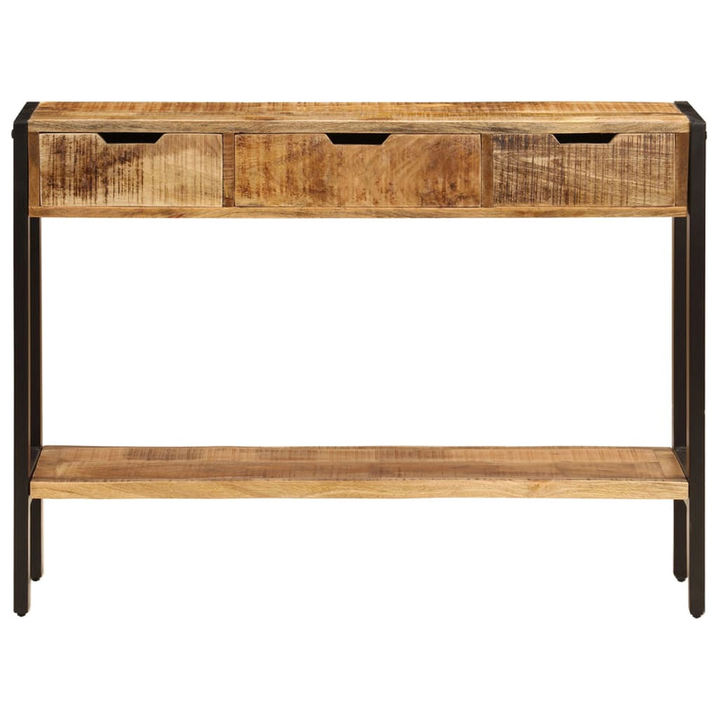 Sideboard with 3 Drawers 43.3x13.8x29.5 Solid Mango Wood