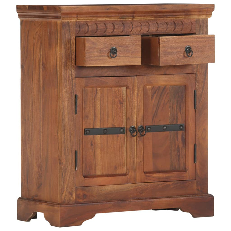 Solid Acacia Wood Sideboard 24.8x11.8x29.5