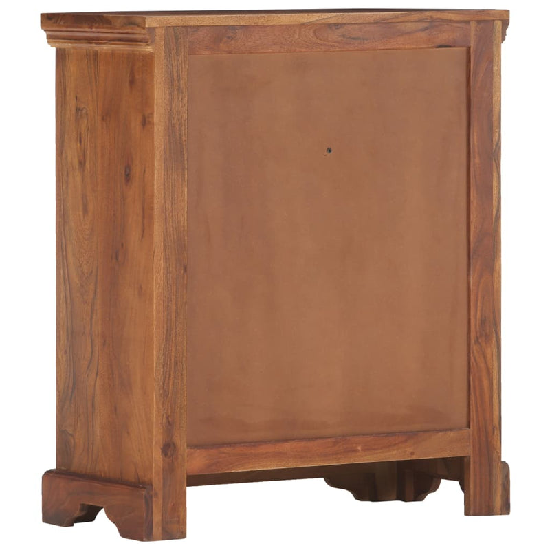 Solid Acacia Wood Sideboard 24.8x11.8x29.5