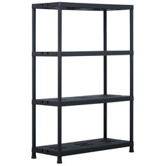 Storage Shelf Racks 2 pcs Black Capacity 485 lb 35.4x15.7x54.3