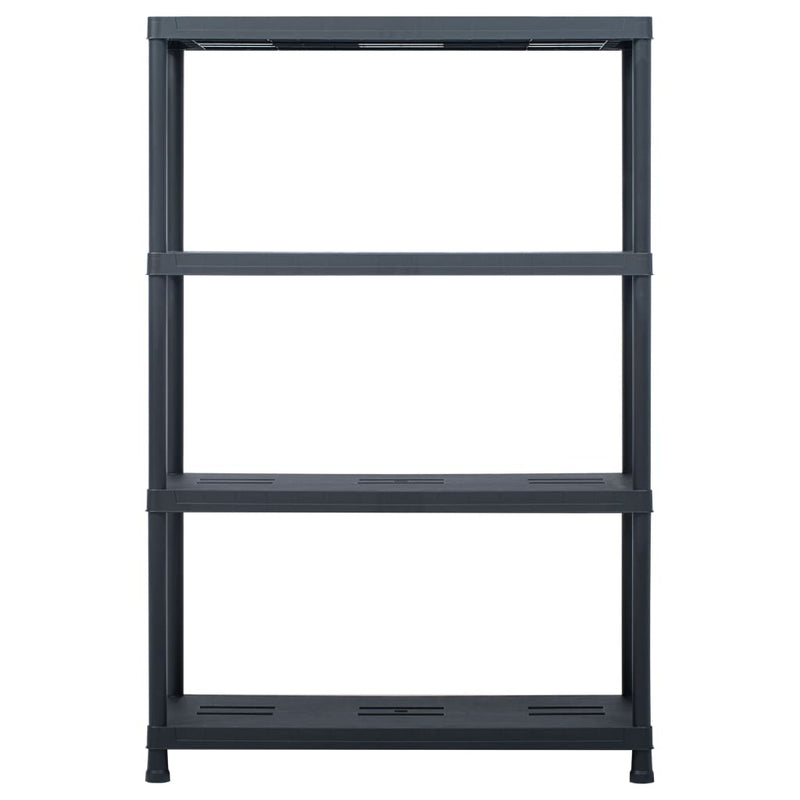 Storage Shelf Racks 2 pcs Black Capacity 485 lb 35.4x15.7x54.3