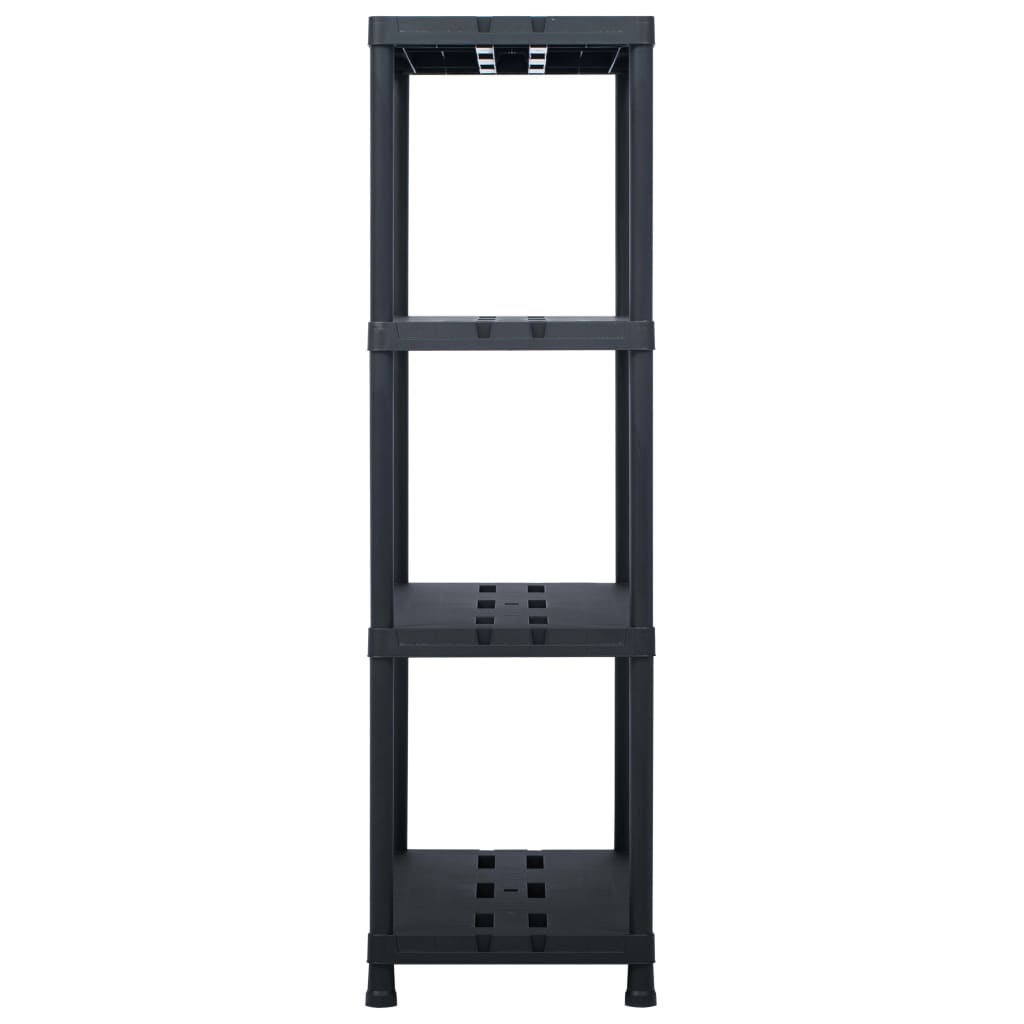 Storage Shelf Racks 2 pcs Black Capacity 485 lb 35.4x15.7x54.3