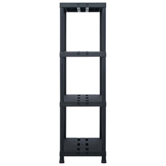 Storage Shelf Racks 2 pcs Black Capacity 485 lb 35.4x15.7x54.3