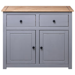 36.6x15.7x31.5 Gray Sideboard Solid Pinewood Panama Range