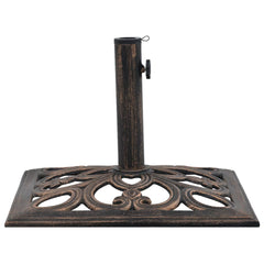 Bronze Umbrella Base 26.5 lbs 19.3 in Cast Iron