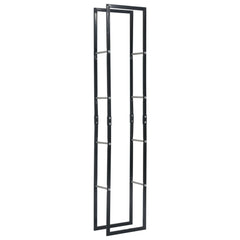 Firewood Rack Black 15.7x9.8x78.7 Steel