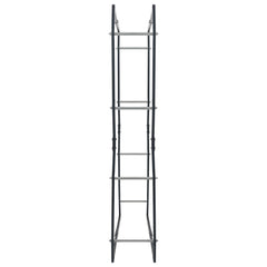 31.5"x9.8"x59.1" Steel Firewood Rack – Black, Heavy-Duty Wood Storage