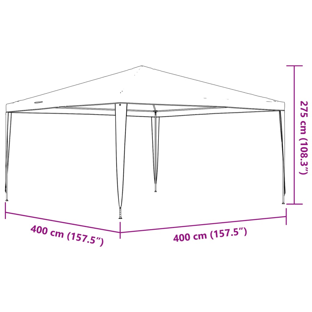 Blue Party Tent 13.1 x 13.1 Feet