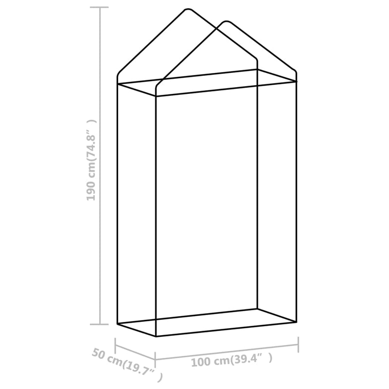 Greenhouse with Steel Frame 5.4 ft 3.3'x1.6'x6.2'