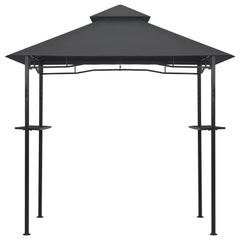 BBQ Gazebo 7.9 x 4.9 x 8.4 Feet with Anthracite Steel