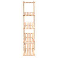 5-Tier Storage Racks 5 pcs 66.9x15x66.9 Solid Pinewood Capacity 1102.3 lb