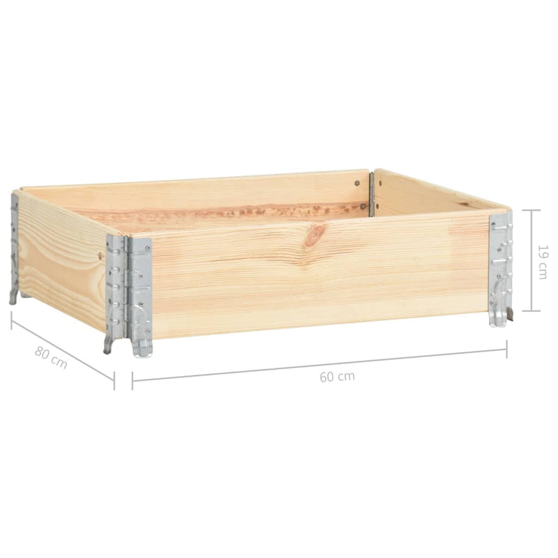 Durable Solid Pine Wood Pallet Collar 23.6x31.5