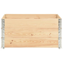 31.5x47.2 Pallet Collars Solid Pine Wood 3 Pieces