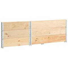 31.5x47.2 Pallet Collars Solid Pine Wood 3 Pieces