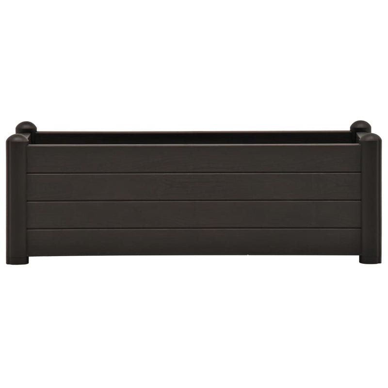 Garden Raised Bed PP Anthracite 39.4x16.9x13.8