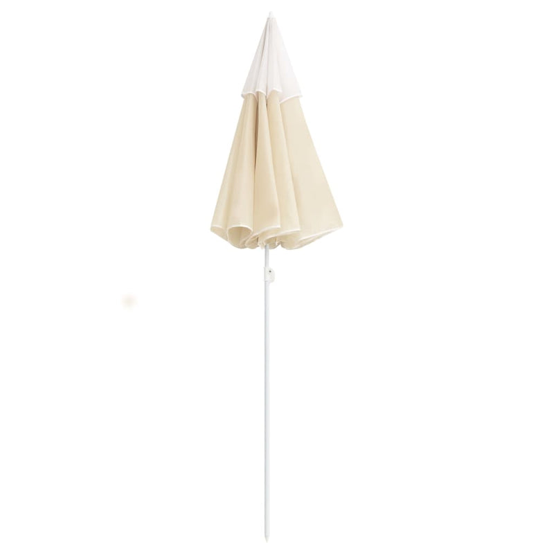 Garden Parasol with Steel Pole Sand 70.9 Inches Ideal for Outdoor Shade