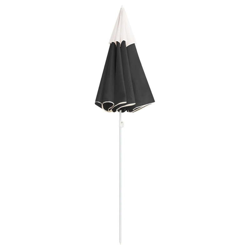 Durable Anthracite Garden Parasol with Steel Pole 70.9 Inches Ideal for Patio Use