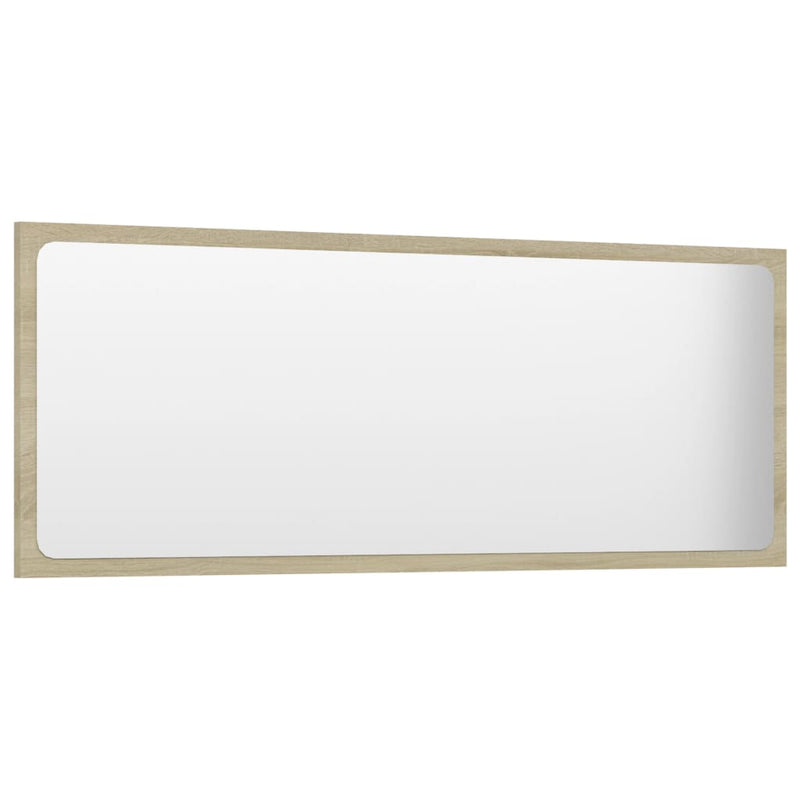 Sonoma Oak Engineered Wood Bathroom Mirror 39.4x0.6x14.6