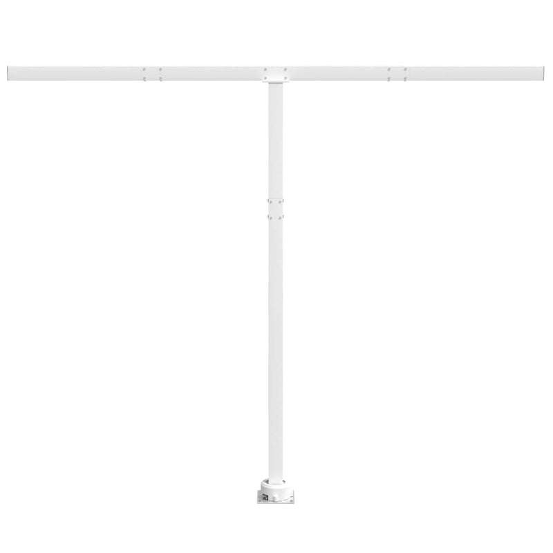 White Awning Post Set 118.1 x 96.5 Inches