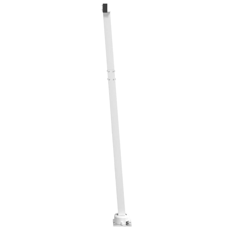 White Awning Post Set 118.1 x 96.5 Inches