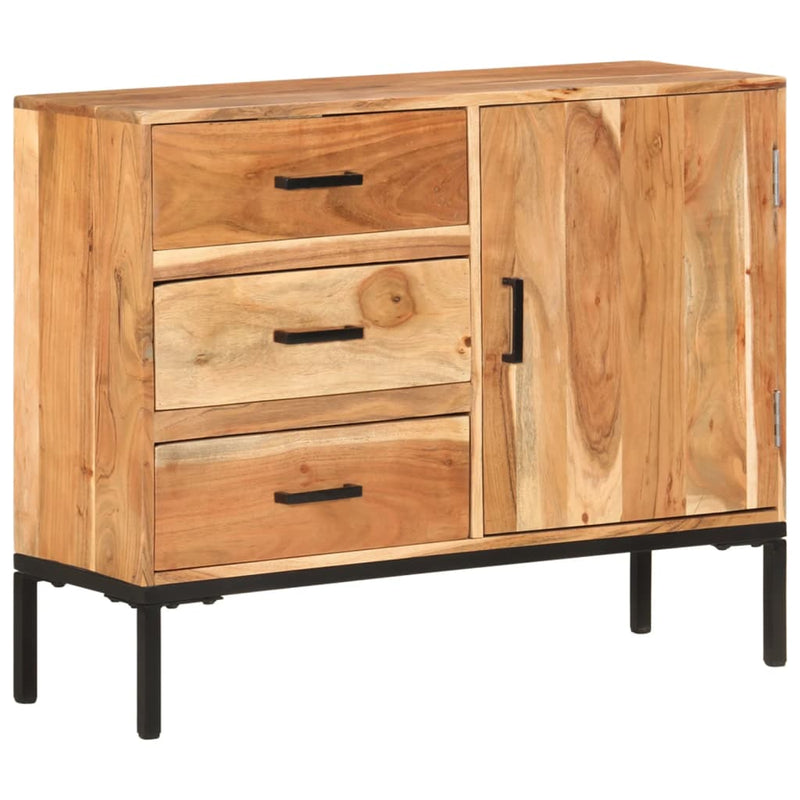 Sideboard 34.6x11.8x28.7 Solid Acacia Wood