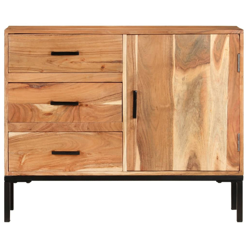 Sideboard 34.6x11.8x28.7 Solid Acacia Wood