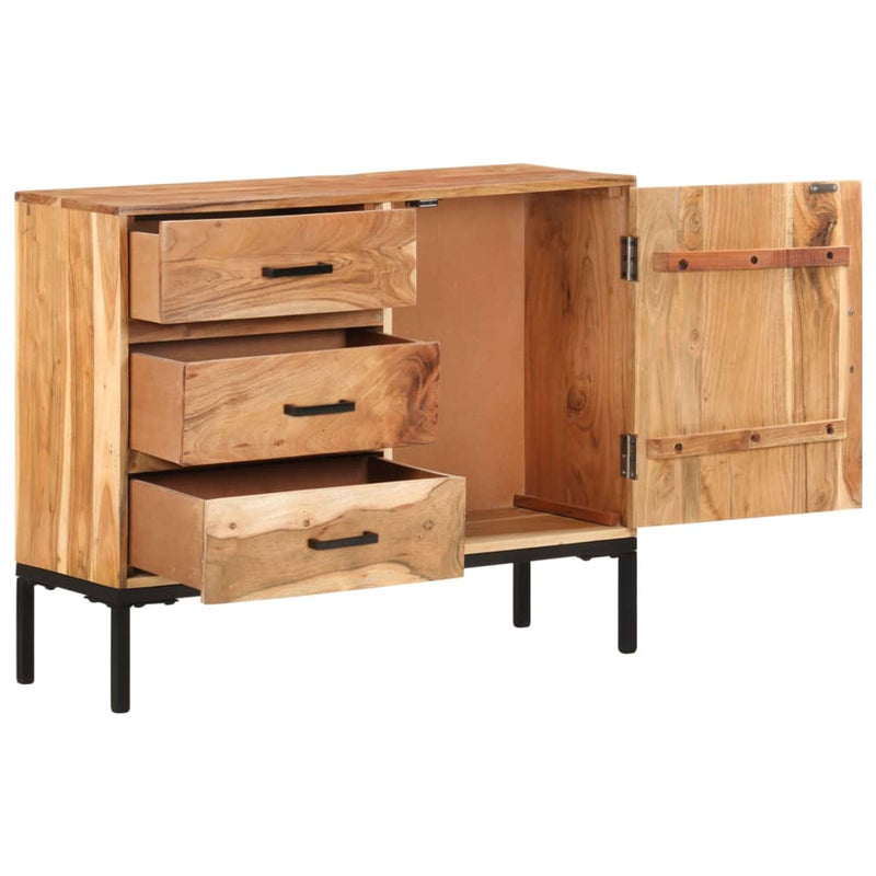 Sideboard 34.6x11.8x28.7 Solid Acacia Wood