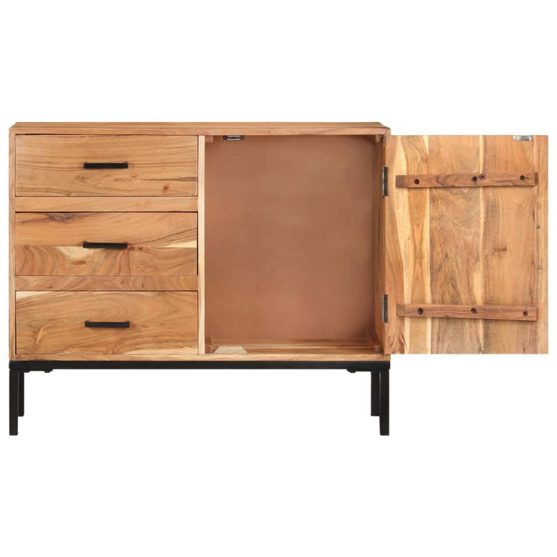 Sideboard 34.6x11.8x28.7 Solid Acacia Wood