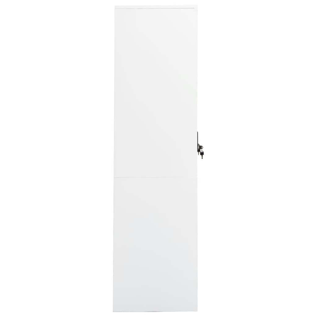 Steel Wardrobe White 31.5x19.7x70.9