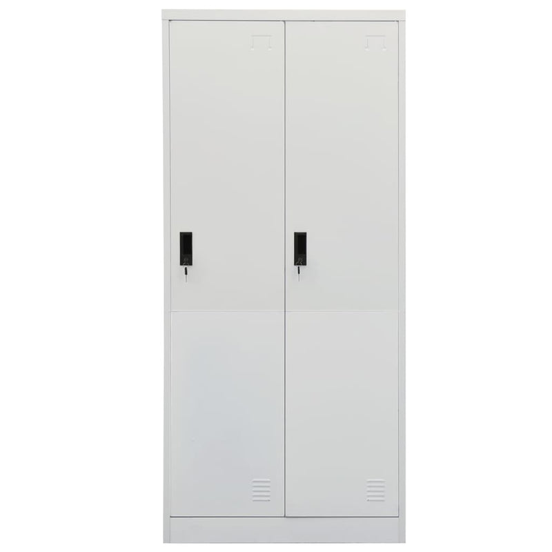 31.5x19.7x70.9 Light Gray Wardrobe Steel