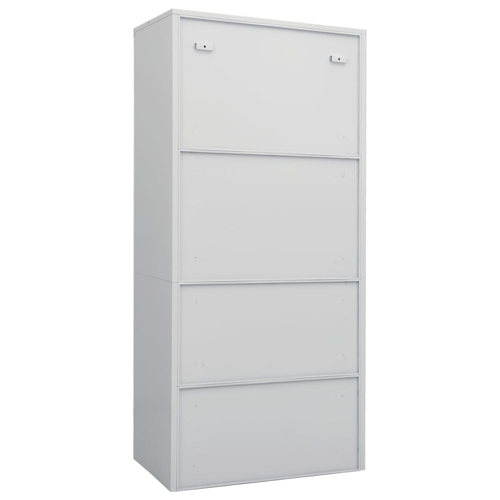 31.5x19.7x70.9 Light Gray Wardrobe Steel