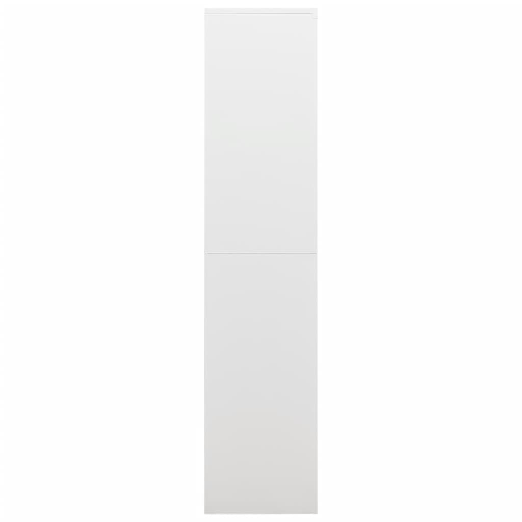 White Locker Cabinet 35.4x15.7x70.9 Steel