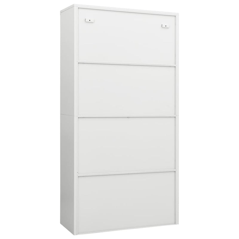 White Locker Cabinet 35.4x15.7x70.9 Steel