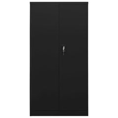 Black Steel Locker Cabinet 35.4x15.7x70.9