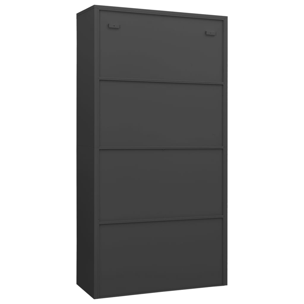 Steel Locker Cabinet Anthracite 35.4x15.7x70.9