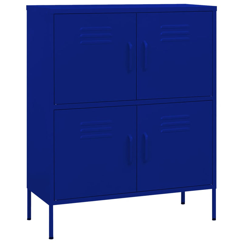 Steel Storage Cabinet Navy Blue 31.5x13.8x40 inches