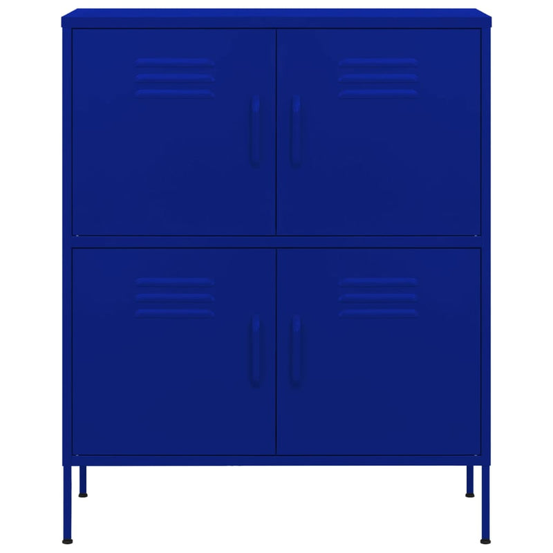 Steel Storage Cabinet Navy Blue 31.5x13.8x40 inches